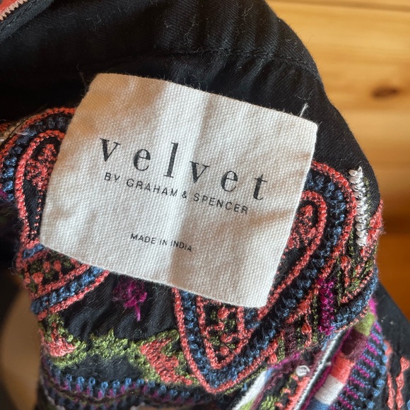 Embroidered Velvet by Graham and Spencer tank blouse - Picture 5 of 7